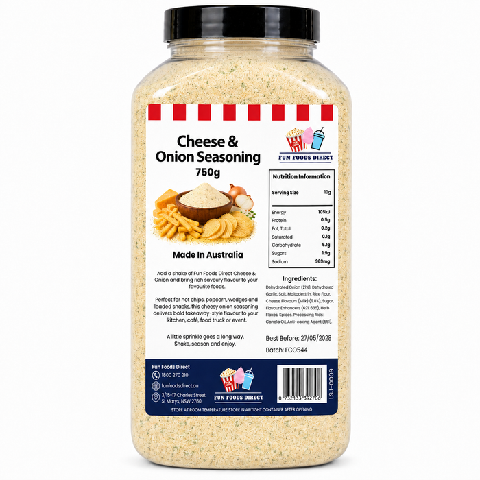 Cheese & Onion Seasoning | Savoury Flavour Boost for Chips, Popcorn & Snacks