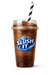 Espresso Martini Slush / Slushie Mix Bottles in a plastic cup with a straw, featuring the 'SLUSH IT' logo.