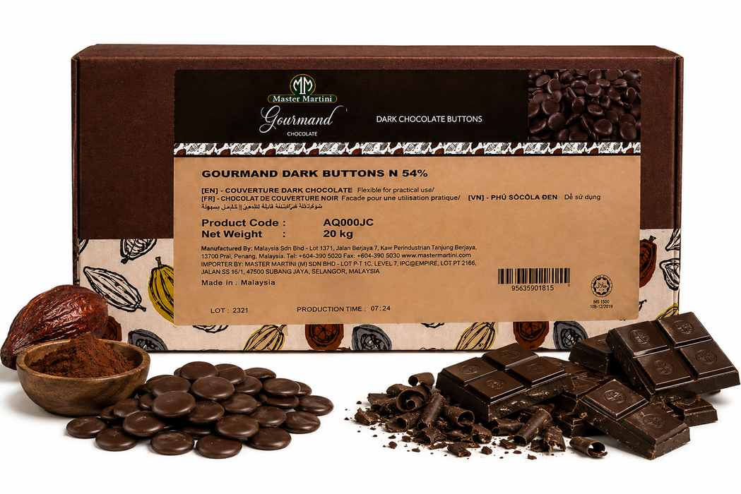 Master Martini 54% Couverture Dark Chocolate 20kg