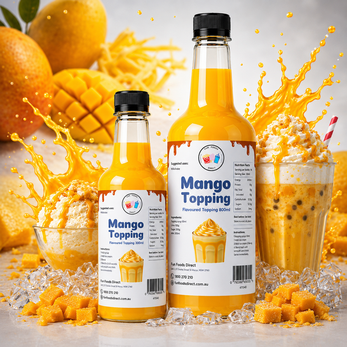 Mango Dessert Topping for Thickshakes, Sundaes & Drinks