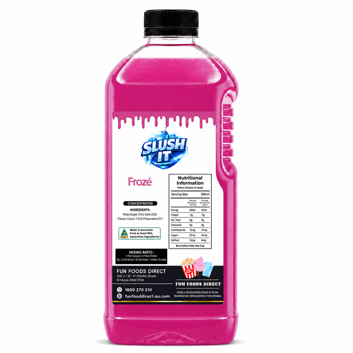 Froze Sno Cone Flavour Bottle