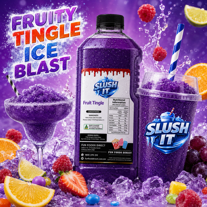 Fruit Tingle Slush / Slushie Mix Bottles
