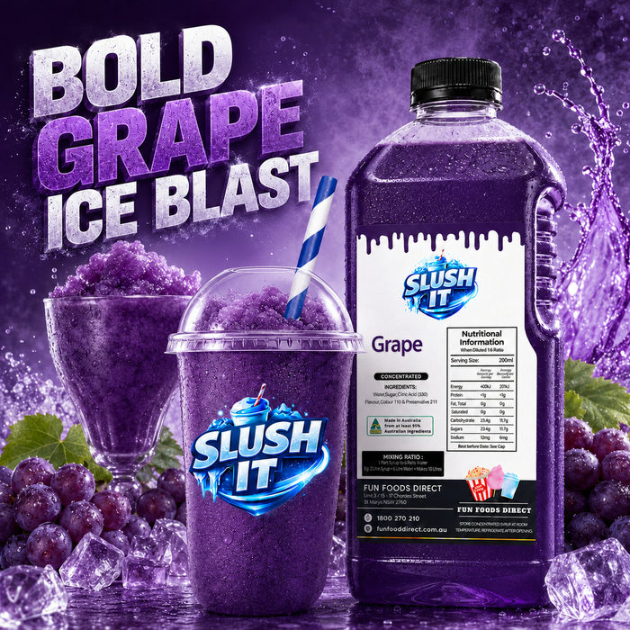 Grape Slush / Slushie Mix Bottles