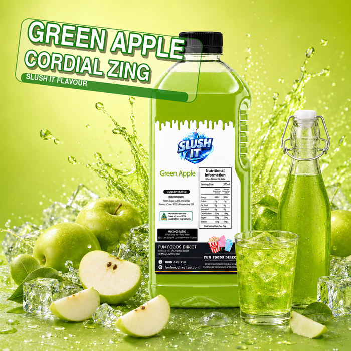 Green Apple cordial Mixes 2L