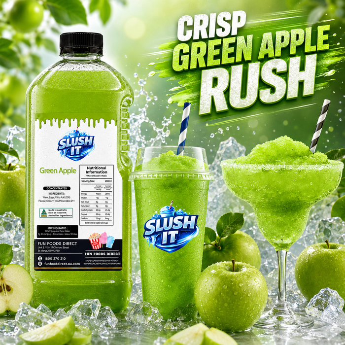 Green Apple Slush / Slushie Mix Bottles