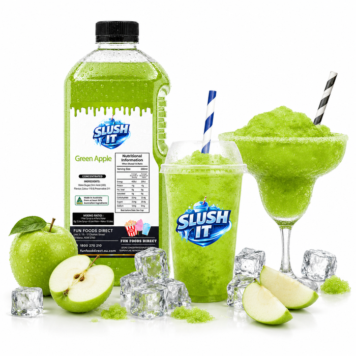 Green Apple Slush / Slushie Mix Bottles