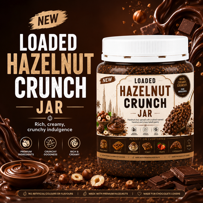 Loaded Hazelnut Crunch Jar 375ml