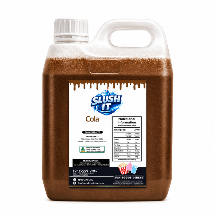 Cola Slush / Slushie Mix Bottles