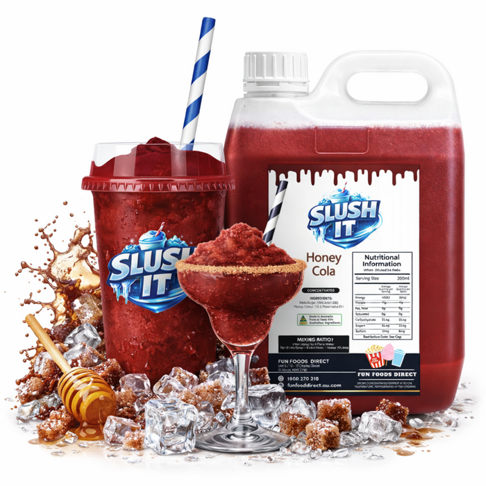 honey cola slushy, Slushy Honey Cola Flavour – Limited Time Only!