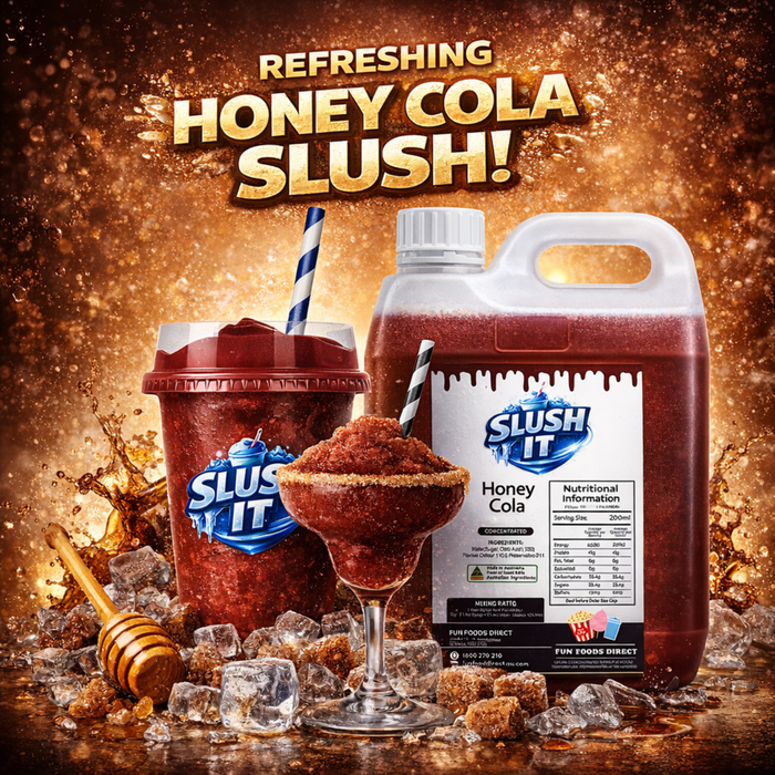 honey cola slushy, Slushy Honey Cola Flavour – Limited Time Only!