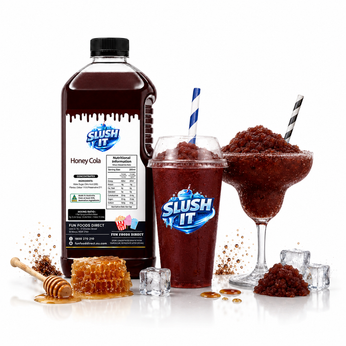 honey cola slushy, Slushy Honey Cola Flavour – Limited Time Only!