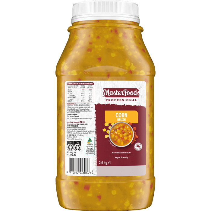 MasterFoods Corn Relish 2.6kg