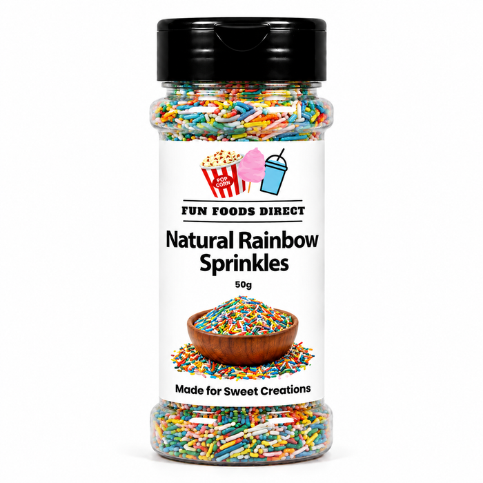 Natural Rainbow Topping Jimmies Sprinkles
