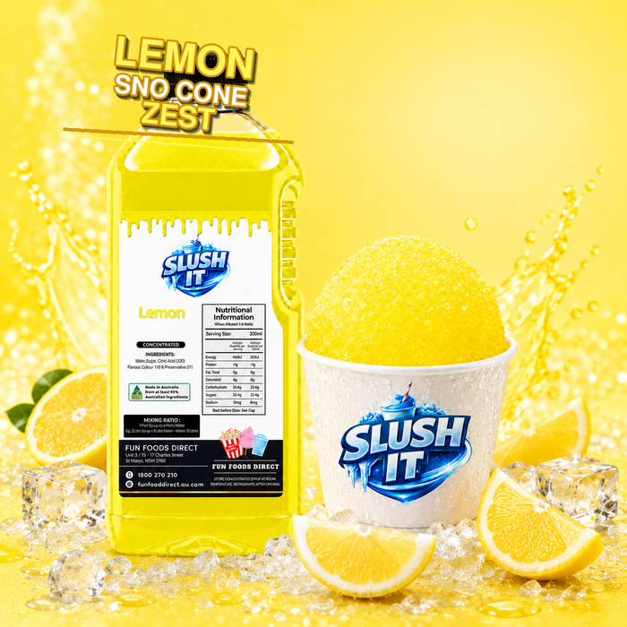 Lemon Sno Cone Flavour 2L Bottle