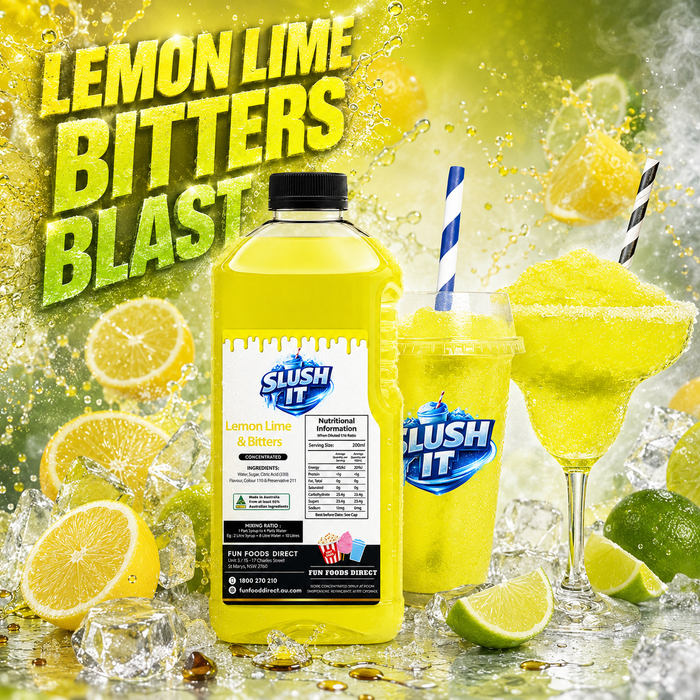 Lemon Lime & Bitters Slush / Slushie Mix Bottles