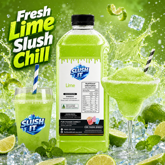Lime Slush / Slushie Mix Bottles