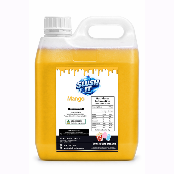 Mango Sno Cone Flavour 2L Bottle