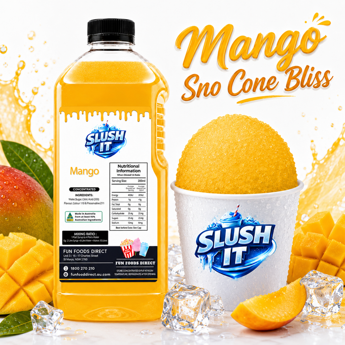 Mango Sno Cone Flavour 2L Bottle