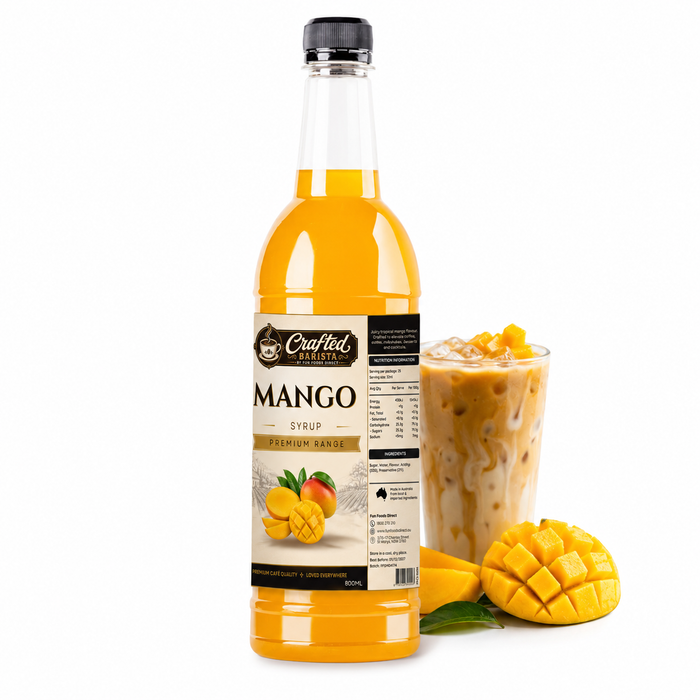 Mango Syrup Premium Range 800mL | Juicy Tropical Mango Café Syrup