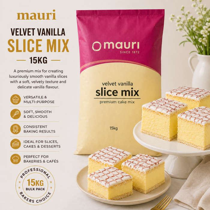 Mauri Velvet Vanilla Slice Mix – 15KG
