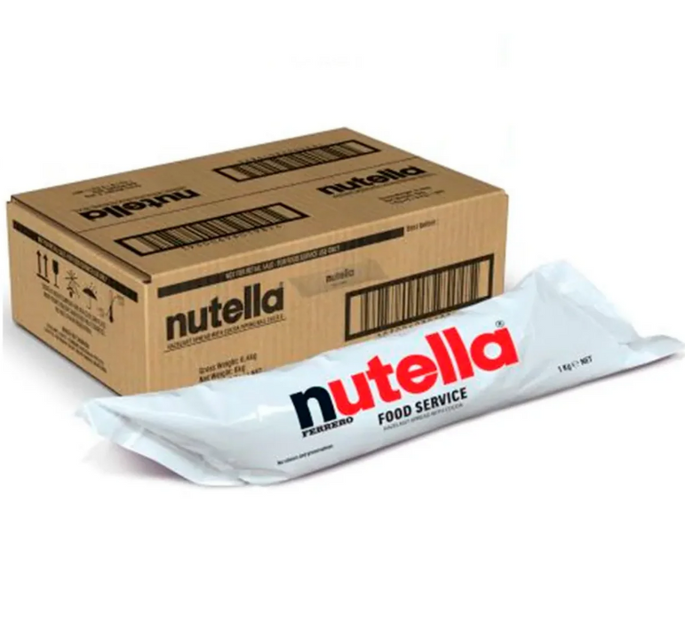 bulk Nutella piping bags in a convenient package for high-volume kitchens, ideal for desserts and pastries.