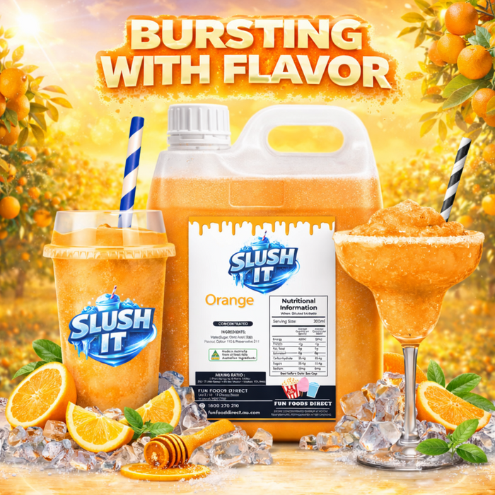 Orange Slush / Slushie Mix Bottles