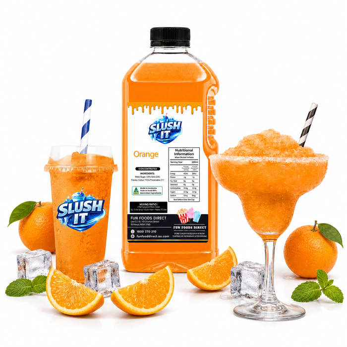 Orange Slush / Slushie Mix Bottles