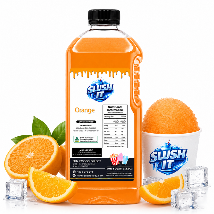 Orange Sno Cone Flavour Bottle 2L
