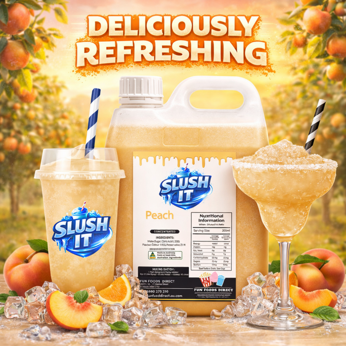 Peach Slush / Slushie Mix Bottles