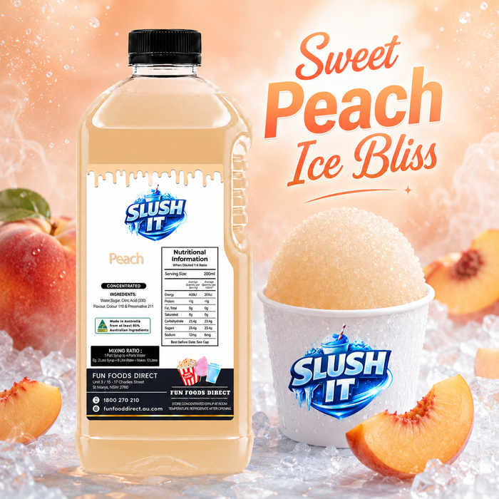 Peach Sno Cone Flavour Bottle 2L