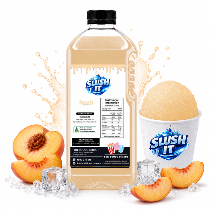 Peach Sno Cone Flavour Bottle 2L