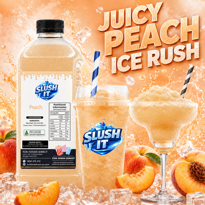 Peach Slush / Slushie Mix Bottles