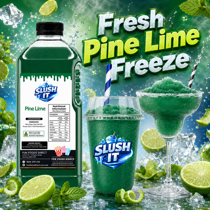 Pinelime Slush / Slushie Mix Bottles