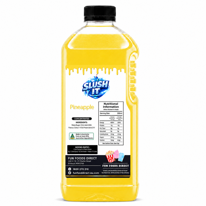 Pineapple Sno Cone Flavour Bottle