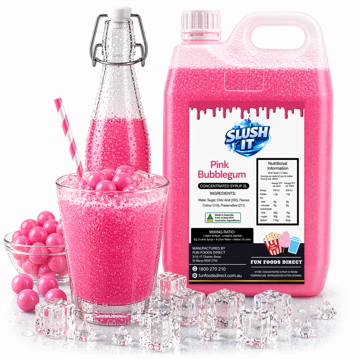 Pink Bubblegum Cordial Mixes 2L