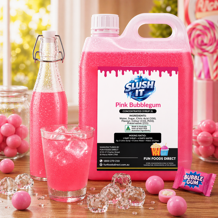 Pink Bubblegum Cordial Mixes 2L