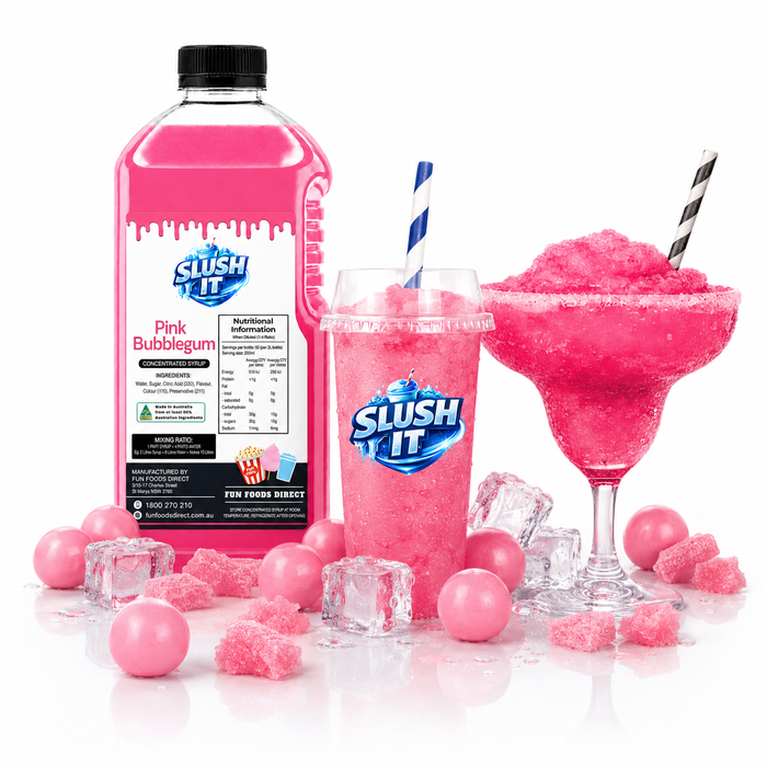 Best Sellers Slushy Bundle Pack, Pink Bubblegum, Red Raspberry, and Cola