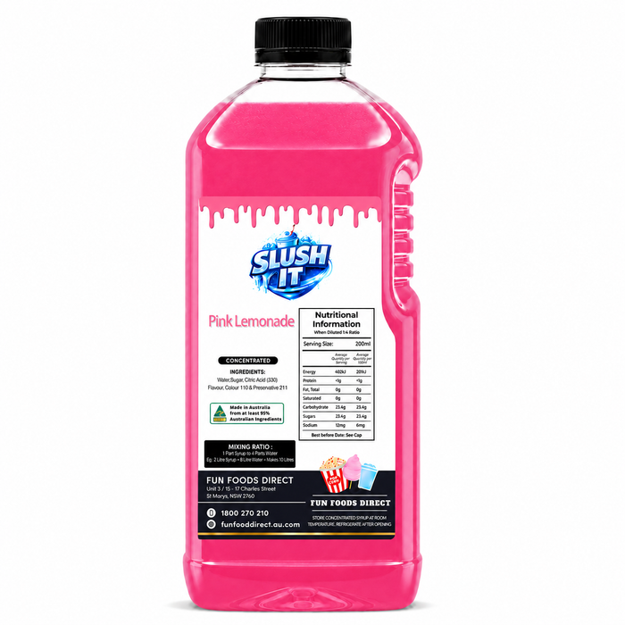 Pink Lemonade Cordial Mixes 2L
