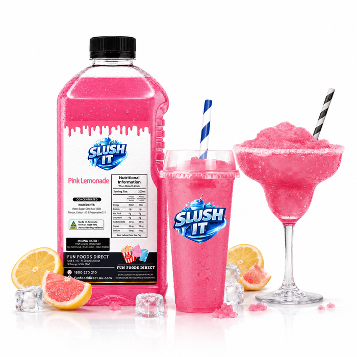 Pink Lemonade Slush / Slushie Mix Bottles