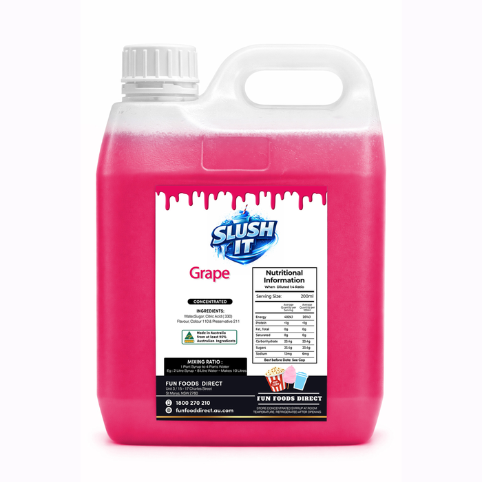 Grape Cordial Mixes 2L