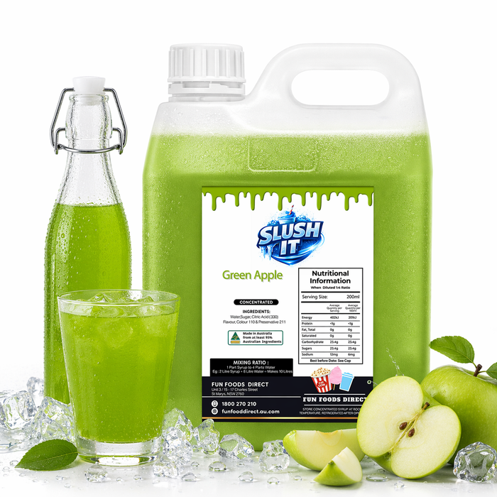Green Apple cordial Mixes 2L