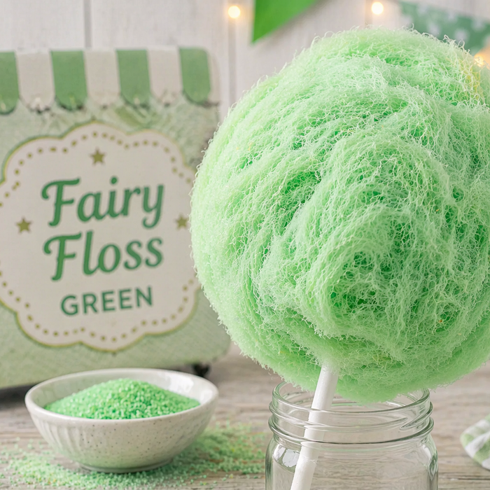 Premium Green Fairy Floss Sugar Ready to use