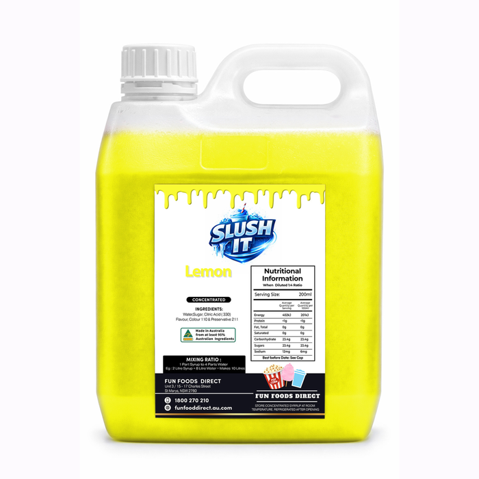 Lemon cordial Mixes 2L