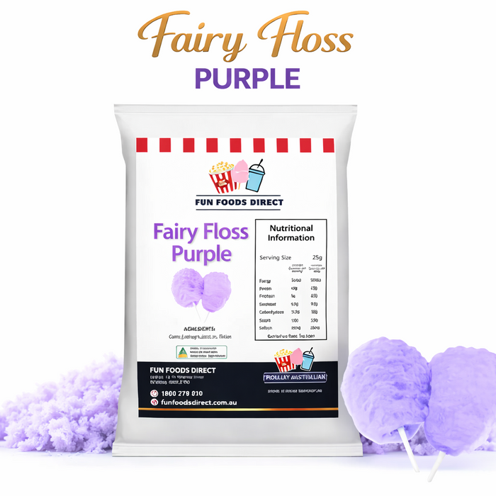 Premium Purple Fairy Floss Sugar Ready to use