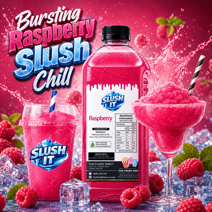 Raspberry slushy mix / Premium Slushy Bottles