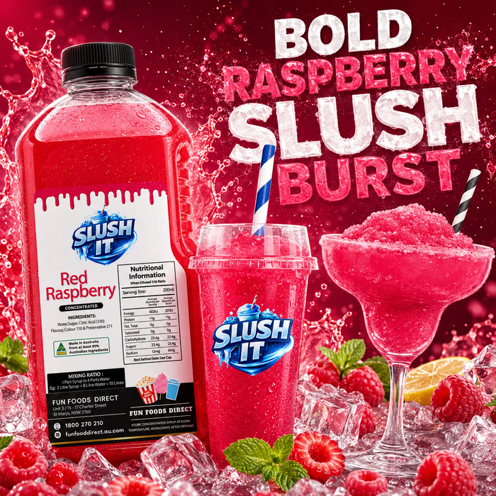 Red Raspberry Slush / Slushie Mix Bottles