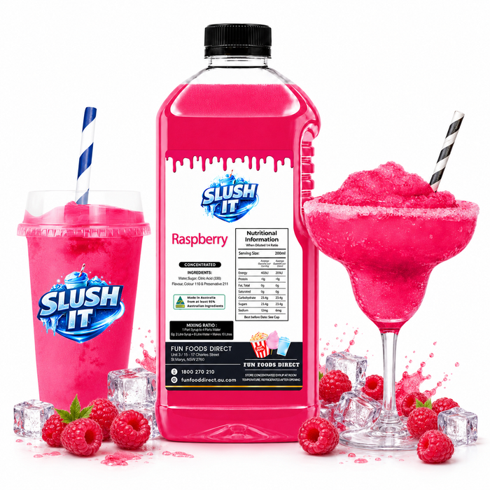 Raspberry slushy mix / Premium Slushy Bottles