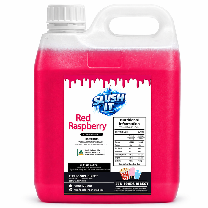 Red Raspberry Cordial Mixes 2L