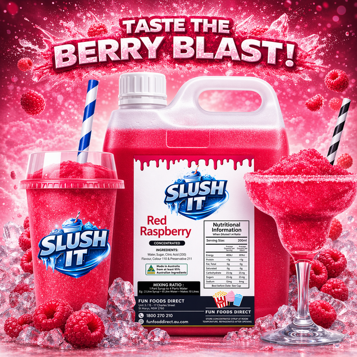 Red Raspberry Slush / Slushie Mix Bottles