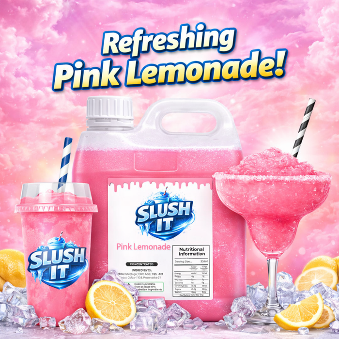 Pink Lemonade Slush / Slushie Mix Bottles